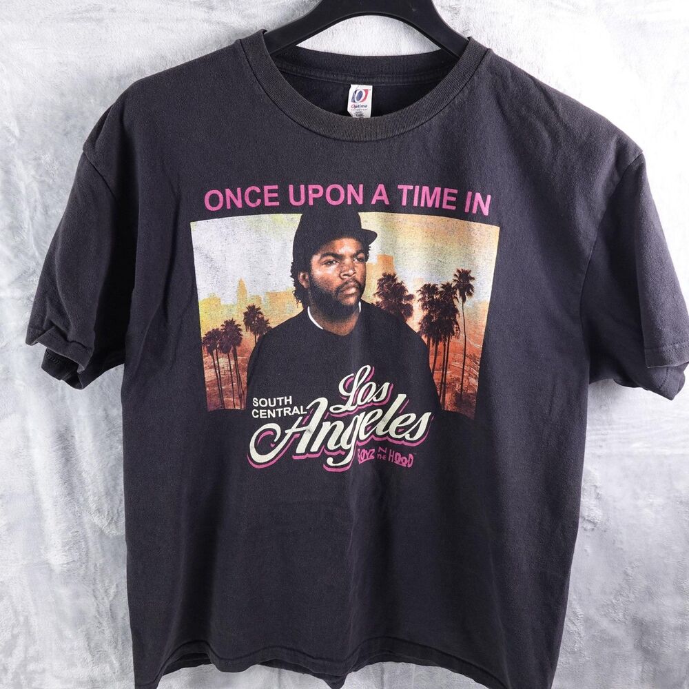 Optima Shirt Mens XL Black Once Upon A Time In LA Boyz N The Hood Graphic Tee